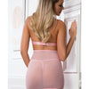 Lace Up Empire Waist Garter Dress Sweet Pink O/S