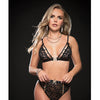 Sexy & Sultry High Waist Panty & Bra Black O/S