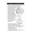 Gender X The Baller  Glass Plug - Clear