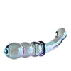 Gender X Lustrous Galaxy Wand Dual Ended Glass Massager - Green