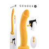 Gender X Sweet Embrace Dual Motor Strap On Vibe w/Harness - Yellow