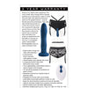 Gender X Snuggle Up Dual Motor Strap On Vibe w/Harness - Blue
