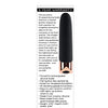 Gender X The Gold Standard Rechargeable Silicone Bullet - Black/Rose Gold