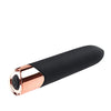 Gender X The Gold Standard Rechargeable Silicone Bullet - Black/Rose Gold
