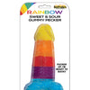 Rainbow Sweet & Sour Jumbo Gummy Cock Pop