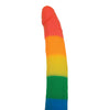 Rainbow 7" Strap On Dildo w/Harness