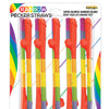 Rainbow Pecker Straws Pack of 10