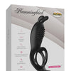 Bliss Hummingbird Vibrating Cock Ring - Black