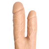 Skinsations Duplexx Vibrating & Rotating Double Dildo - Flesh