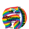 Engaygement Rainbow Style Caution Tape