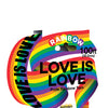 Love Is Love Rainbow Style Caution Party Tape