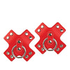 Nipplicious Seducer Leather Pasties w/Ring - Red