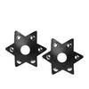 Nipplicious Starstruck  Leather Pasties w/Studs & Nipple Hole - Black