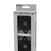 Nipplicious Starstruck  Leather Pasties w/Studs & Nipple Hole - Black