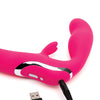 Happy Rabbit Strapless Strap on Rabbit Vibe - Pink