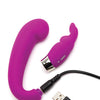 Happy Rabbit G Spot Clitoral Curve Vibrator - Purple