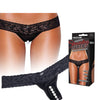 Hustler Stimulating Panties w/Pearl Pleasure Beads - Black