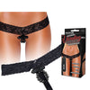 Hustler Vibrating Panties w/Hidden Vibe Pocket, Bullet & Stimulation Beads - Black