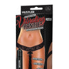 Hustler Vibrating Panties w/Hidden Vibe Pocket, Bullet & Stimulation Beads - Black