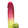 Shades Jelly TPR Gradient Dong Large - Pink/Yellow