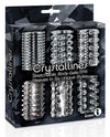 The 9's Crystalline TPR Cock Sleeve 6 Pack - Clear