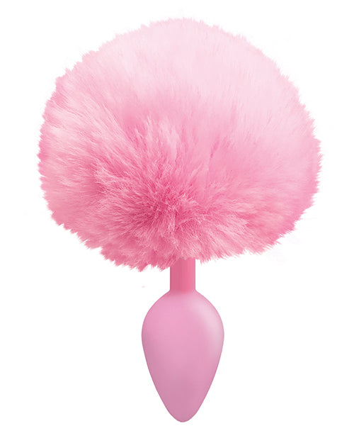 The 9's Cottontails Silicone Bunny Tail Butt Plug - Assorted Colors
