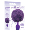 The 9's Cottontails Silicone Bunny Tail Butt Plug - Assorted Colors