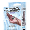 The 9's Vibrofinger Ribbed Finger Massager - Grey