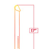 Shades Jelly TPR Gradient Double Dong - Pink/Yellow