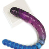 Shades Jelly TPR Gradient Double Dong - Blue/Violet