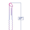 Shades Jelly TPR Gradient Double Dong - Blue/Violet