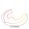 Shades Jelly TPR Gradient Strapless Strap On - Pink/Yellow
