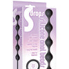 The 9's S Drops Silicone Anal Beads - Black