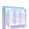 The 9's Vibrating Sextenders Sleeves - Pack of 3