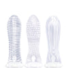 The 9's Vibrating Sextenders Sleeves - Pack of 3
