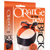 The 9's Orange is the New Black Satin Sash Reversible Blindfold