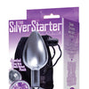 The 9's The Silver Starter Bejeweled Round Stainless Steel Plug - Violet