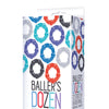 The 9's Baller's Dozen Beaded 12pc Cockring Set - Asst. Colors