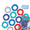 The 9's Baller's Dozen Beaded 12pc Cockring Set - Asst. Colors