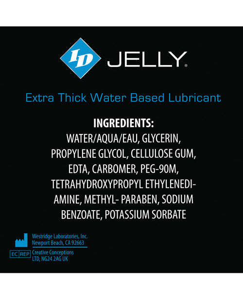 NO ETA ID Jelly Lubricant Travel Tube - 2 oz