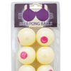 Boob Beer Pong Balls - Pack of 6