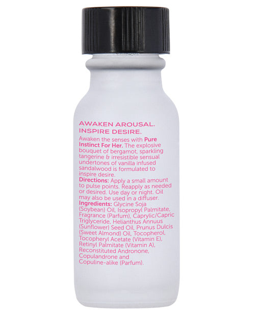Pure Instinct Pheromone Perfume Oil for Her - .5 oz.