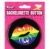 3" Button - Rainbow Lips