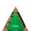 Christmas Tree Stainless Steel Coasters (Dishwasher Safe) - Pack of 4