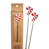 Candy Cane Reusable Stainless Steel (Dishwasher Safe) Swizzle Stick - Pack of 2