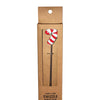 Candy Cane Reusable Stainless Steel (Dishwasher Safe) Swizzle Stick - Pack of 2