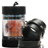 KinkLab Leather Wrist Cuffs - Black