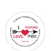 Kama Sutra Mini Massage Valentines Candle - 1.7 oz I Fcking Love You