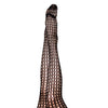 Kix'ies Mimi Dot Fishnet Polka Dot Thigh High - Black