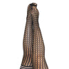 Kix'ies Mimi Dot Fishnet Polka Dot Thigh High - Black
